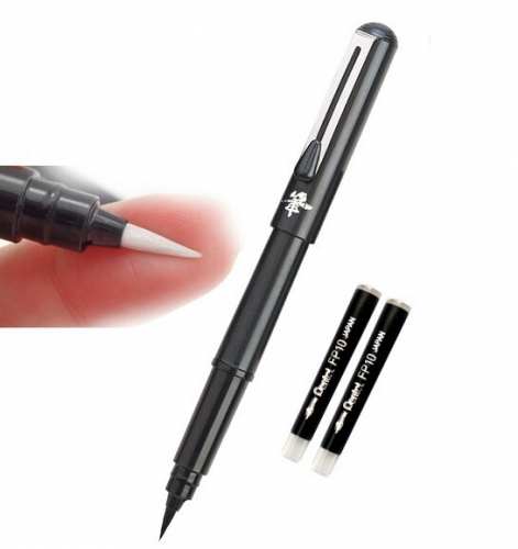 Pincel recargable pentel pocket brush pen con repuestos 