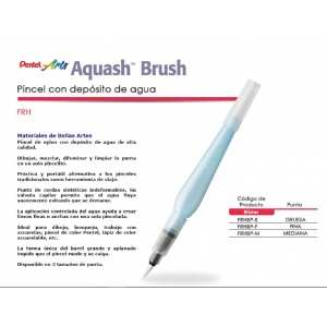 Pincel Pentel Con Deposito De Agua Para Acuarela Aquash Brush